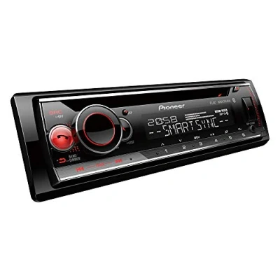 Immagine di Pioneer Deh S520Bt, Autoradio 1DIN, Sintonizzatore CD con RDS, Bluetooth, MP3, USB e Ingresso AUX, Illuminazione Rgb, Sistema Vivavoce, App Smart Sync, 13 Bande Equalizzatore