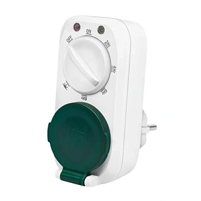 Immagine di LogiLink ET0013 Timer echano con sensore crepuscolare 7 diverse modalità/impostazioni, protezione IP44 per esterni e