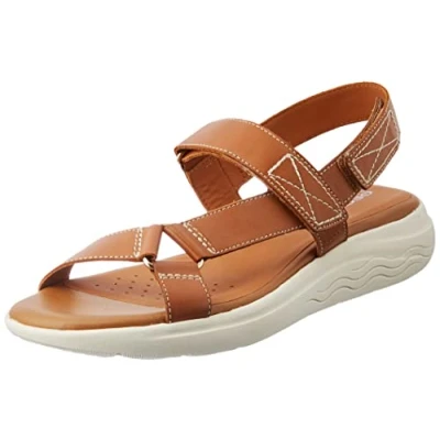 Immagine di Geox Donna D Spherica Ec5W A Sandali Donna, Marrone (Camel), 40 EU