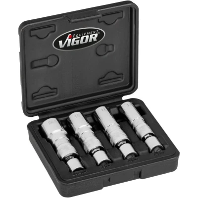 Immagine di VIGOR V7002/4 Serie di chiavi a pipa, Candela 4 10 (3/8&quot;)