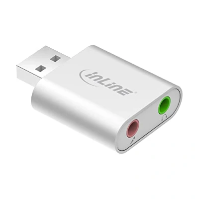Immagine di InLine 33051S Adattatore Audio USB, Mini alloggiamento in Alluminio