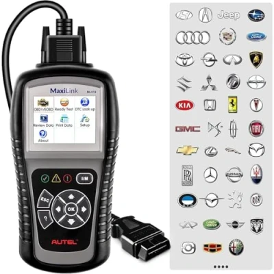 Immagine di Autel MaxiLink ML519 Strumento Diagnostico Auto OBD2 Scanner Can EOBD Lettore Codice Supporta Tutte Le 10 Modalità di Test OBDII con Enhanced Mode 6 Versione Aggiornata AL319