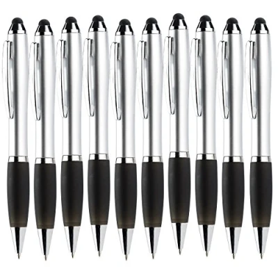 Immagine di Pearl Stilo: Penna a Sfera 2 in 1 con Touchscreen, Confezione da 10 (Penna Tavoletta Penna, di Input Ricariche per Penne Sfera)