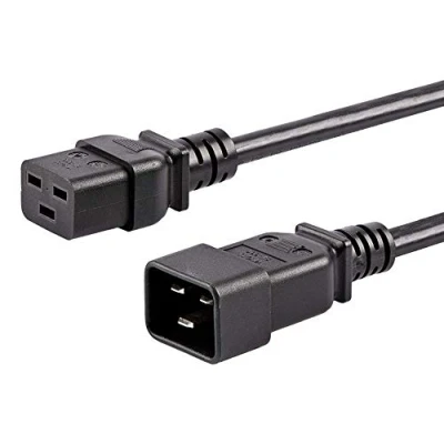 Immagine di PremiumCord Alimentatore 230V 1,5m, Prolunga IEC 320, Presa di Corrente, 320 C19 a C20, Cavo Alimentazione 16A, Colore Nero