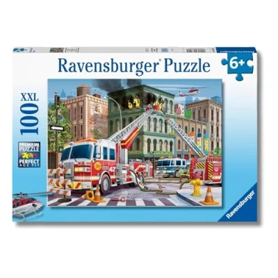 Immagine di Ravensburger 13329 Vigili, Pompieri, 100 Pezzi XXL, Puzzle per Bambini, età Consigliata 6+, Multicolore, único, 1