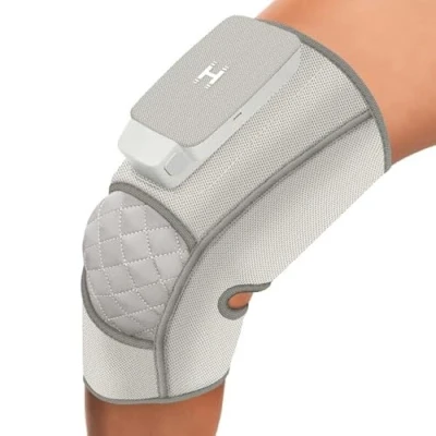 Immagine di HoMedics Modulair Knee Support System &amp; Controller Bundle Fascia di Supporto per Ginocchio, Massaggio a Compressione e Calore Regolabile Sollievo dal Dolore Recupero Muscolare