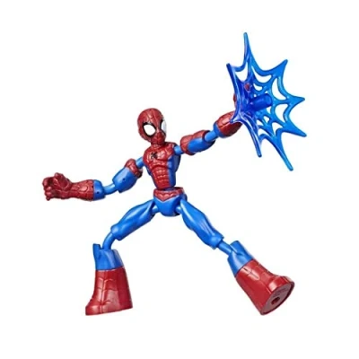 Immagine di Spider Man Marvel Bend And Flex, Action Figure, Figura Flessibile di 15 cm, Include Accessorio per la Ragnatela, dai 6 Anni in su