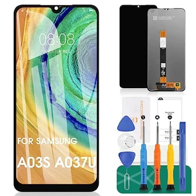 Immagine di per Samsung Galaxy A03s Sostituzione Dello Schermo Display LCD Touch Screen A037U Originale Digitizer Assembly Nero (non adatto A037A A037W A037G A037F A037M)