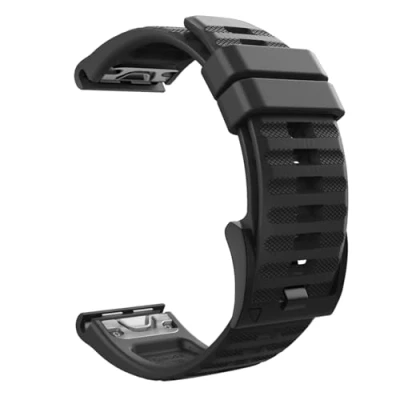Immagine di MoKo Cinturino Compatibile con Garmin Fenix 7/5/5 Plus/6/6 Pro/Epix Gen 2/Forerunner 935/945/Approach S60/S62/Quatix 6/Instinct, 22mm Quick Fit Braccialetto Morbido di Ricambio in Silicone Nero