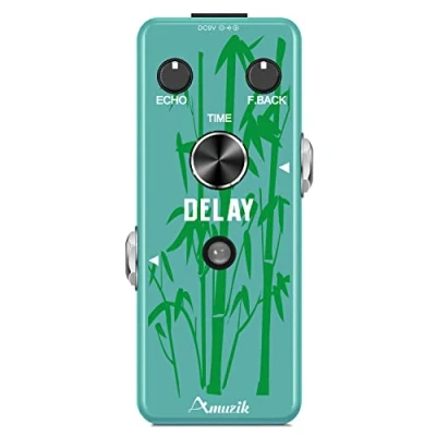 Immagine di Amuzik Pedali analogici delay Effects con effetto interruttore True Bypass Full Metal Shell Switching