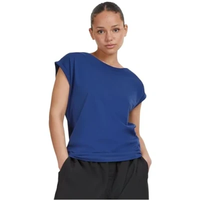 Immagine di Urban Classics Extended Shoulder Tshirt basic, Donna, Taglia: Large, Spaceblue