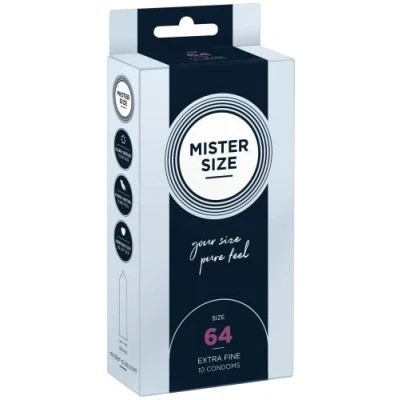Immagine di Preservativi Pure Feel 64 mm Mister Size Confezione da 10