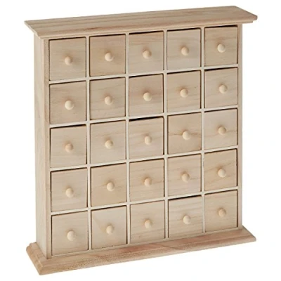 Immagine di Artemio Cassettiera in Legno con 25 cassetti, Colore: Beige, 30 x 6 cm