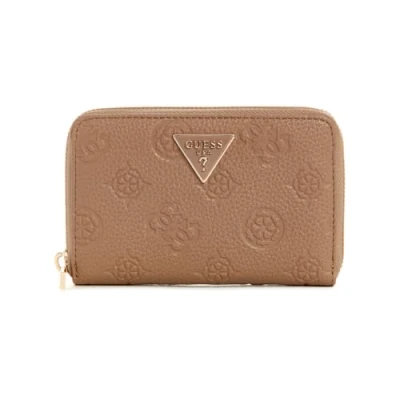 Immagine di Guess Cresidia Medium ZIP Around Portafoglio, Donna, Taglia: One Size, Dark taupe