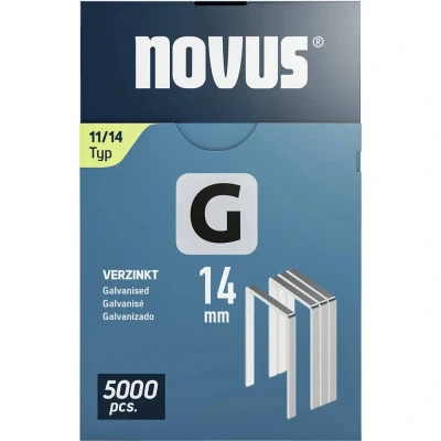 Immagine di Novus Tools 042 0769 Graffette filo piatto tipo 11 5000 pz. Dimensioni (L x L A) 14 10.6 mm