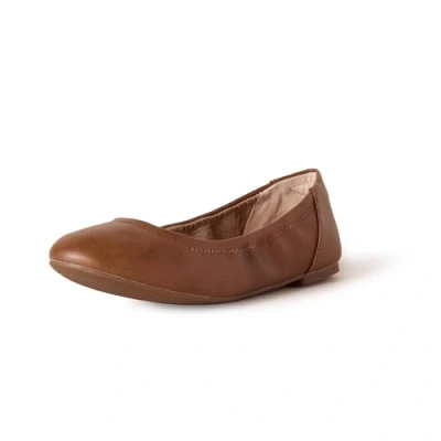 Immagine di Amazon Essentials Ballerine Belice Donna, Castagna Finta Pelle, 42.5 EU