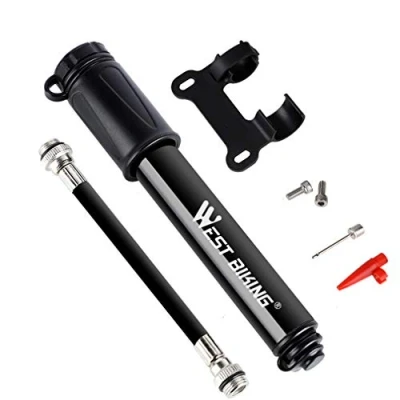 Immagine di Pompe per bici 100 PSI Mini Pompa Pneumatici Bicicletta in lega Portatile Valvola Universale Presta e Schrader a sfera da Strada