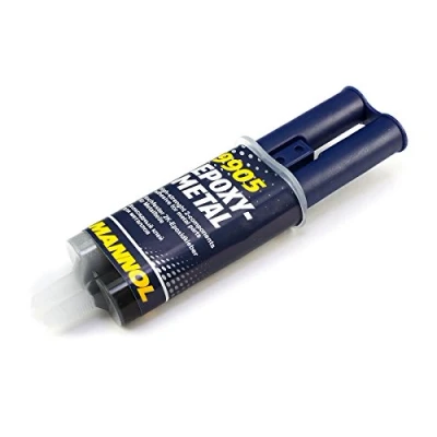 Immagine di MANNOL Epoxy Metal 9905 Collante Blister pack, Cartuccia nero/grigio 24
