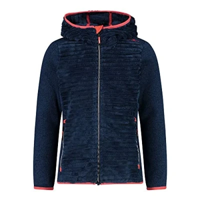 Immagine di CMP Giacca in pile Highloft da bambini con cappuccio fisso, Titanio Turchese, 110