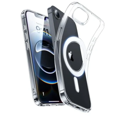 Immagine di ESR Cover per iPhone SE 2025, Compatibile con MagSafe, Protezione fotocamera, Custodia magnetica sottile e antiurto, Resistente all&#039;ingiallimento ai graffi, Serie Zero, Trasparente