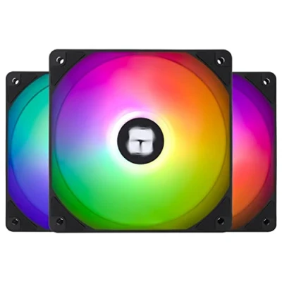 Immagine di Thermalright TL C12C S ventola per CPU da 120 mm ARGB, silenziosa computer a 4 pin PWM con cuscinetto FDB incluso, di raffreddamento fino 1500RPM (3 quantità)