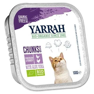 Immagine di Yarrah bio 24 x 100 g Bocconcini in Salsa con Pollo &amp; Tacchino