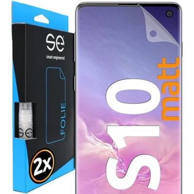 Immagine di smart engineered 3D Pellicola Opaca di Protezione dello Schermo per Samsung Galaxy S10 antiriflesso [2 Pezzi Opaco, Case Friendly, Protettiva TPU