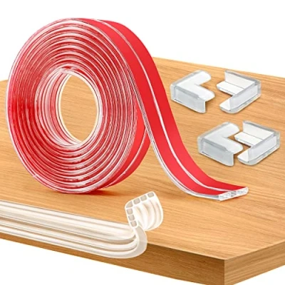 Immagine di Romon 3M Paraspigoli per Bambini Trasparenti con 4 Protezione Angolo,Protezioni Antispigolo Trasparenti,Copri Angoli Bambini，Extra Spesso Protezioni Bordi,Paraspigoli