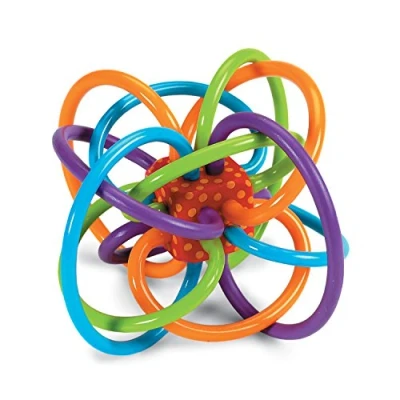 Immagine di Manhattan Toy Winkel Sonaglio e massaggiagengive sensoriale, in Plastica, Multicolore