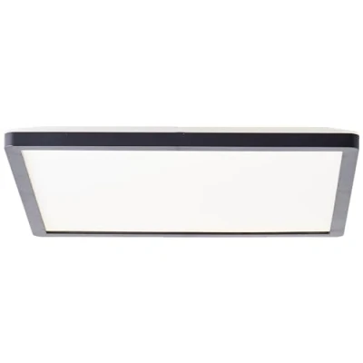 Immagine di Lightbox Basic pannello a LED da parete 30 x cm e soffitto con cornice nera luce bianca neutra (4000 K) 18 W 2400 lm per ogni stanza in plastica bianco/nero