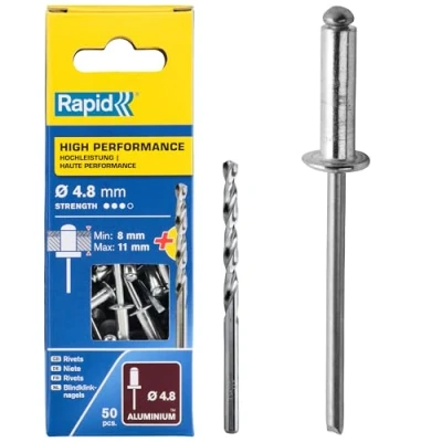 Immagine di Rapid 5000389 Rivetti High Performance Ø4,8x14 mm, Acciaio