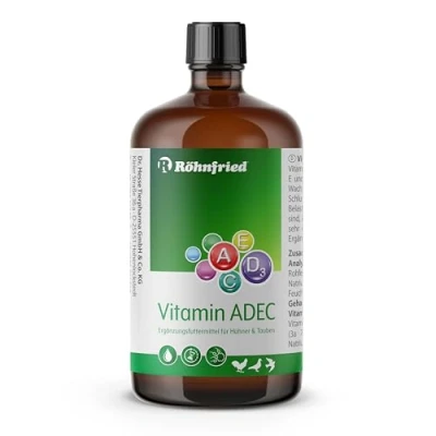 Immagine di roehn Fried Vitamina adec Concentrato (100 ML) per polli, Bovino, Maiale &amp; Pollame, Liquido complemento mangime Crescita Deposizione Potenza