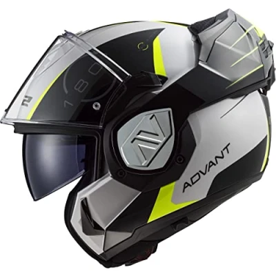Immagine di LS2, Casco modulare moto ADVANT CODEX white black 06, XS