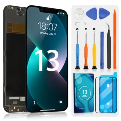 Immagine di per iPhone 13 OLED LCD Schermo iPhone13 Display Sostituzione 6,1&quot; A2482, A2631, A2634, A2635, A2633 Touchscreen Digitazer Assembly con Riparazione Kit