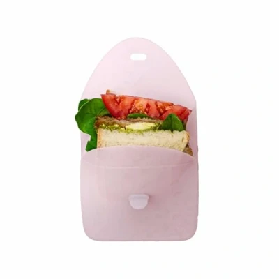 Immagine di b.box Porta Merenda in Silicone Sandwich Riutilizzabile Inseribile all&#039;Interno del Portapranzo Adatto a Microonde, Congelatore e Lavastoviglie Sacchetto Pranzo per Meal Prep