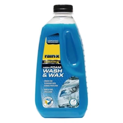 Immagine di Rain X Shampoo Auto con Cera, Schiuma Attiva elevato Potere Schiumogeno e Lucidante 1 L