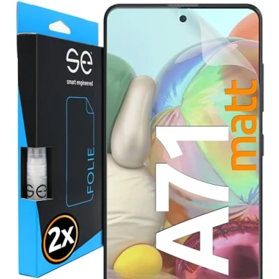 Immagine di smart engineered 3D Pellicola Opaca di Protezione dello Schermo per Samsung Galaxy A71 antiriflesso [2 Pezzi Opaco, Case Friendly, Protettiva TPU