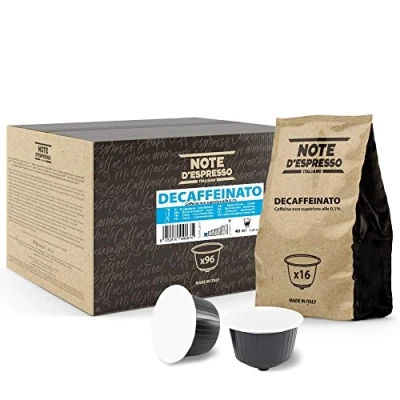 Immagine di Note D&#039;Espresso Decaffeinato, Capsule Compatibili Soltanto con Sistema NESCAFE DOLCE GUSTO, 96 Caps