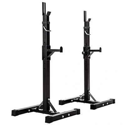 Immagine di TecTake Supporto per bilanciere rastrelliera Rack &amp; Dip Peso Max. 100 kg Regolabile in Altezza su 12 Livelli