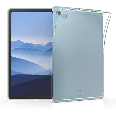 Immagine di kwmobile Custodia Protettiva Tablet Compatibile con Samsung Galaxy Tab S6 Lite (2024/2022/2020) Cover Trasparente Morbida Silicone nero/trasparente