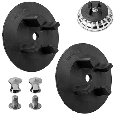 Immagine di guarnizione di ricambio con fissaggio, set da 2 pezzi, compatibile sifone IKEA ATLANT e DOMSJÖ, kit vite montaggio dado, cestello ricambio, in gomma,