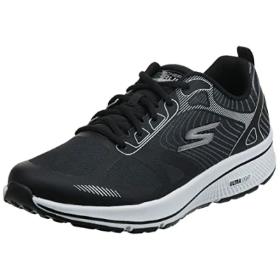 Immagine di Skechers Go Run Consistent Fleet Rush, Scarpe da Ginnastica Uomo, Nero Bianco Bkw, 48 EU