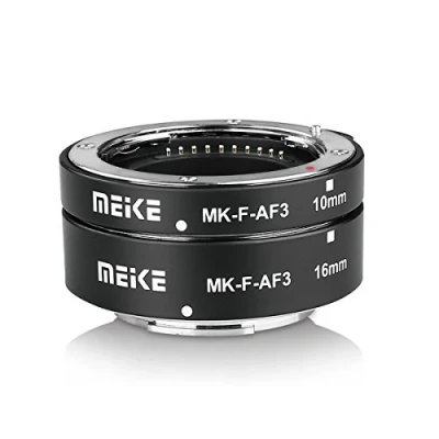 Immagine di Meike MK F AF3 Auto Fucus Macro Extension Tube for Compatible with All Fujifilm Mirrorless Camera(10mm 16mm only or conbination) X T1 T2 Pro1 Pro2 M1 T10 A1 A2 E1 E2 E3 etc