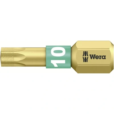 Immagine di Wera 867/1 BDC TX10X25 05 066100 001 Inserto Torx T 10 Acciaio per utensili legato, rivestimento di diamante D 6.3 1 pz.