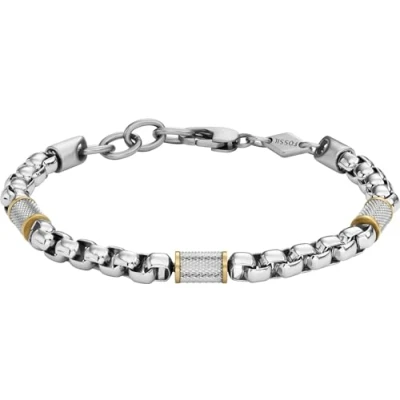 Immagine di Fossil Bracciale Gold silver, Uomo, Taglia: One Size, silver