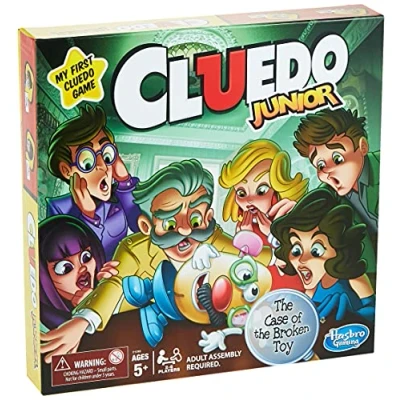 Immagine di Hasbro Gaming Clue Junior Board Game for Kids Ages 5 And Up, Case of The Broken Toy, Classic Mystery 2 6 Players,4.13 x 26.67 cm