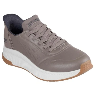Immagine di Skechers Hands Free Slip ins Bobs Squad 4 Direct Step, Scarpe da Ginnastica Uomo, Tortora, 45 EU