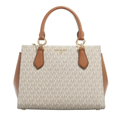 Immagine di Michael Kors Marilyn Satchel Borsa a mano, Donna, Taglia: One Size, Vanilla