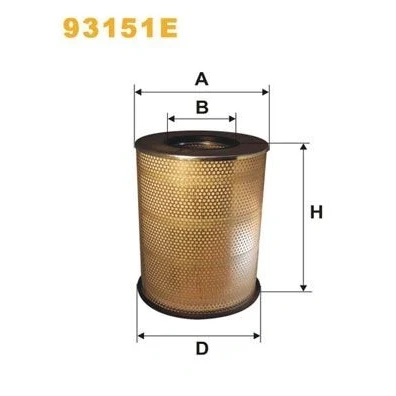 Immagine di WIX FILTERS 93151E filtro aria 410 304 Cartuccia