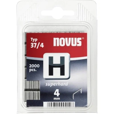 Immagine di Graffette 2000 pezzi Novus 042 0368 tipo 37/4 extra dure dimensioni (A x L) 4 mm 10.6
